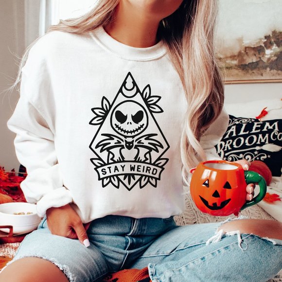 Tops - Stay Weird Sweatshirt Nightmare Before Christmas Sweatshirt Halloween Shirt